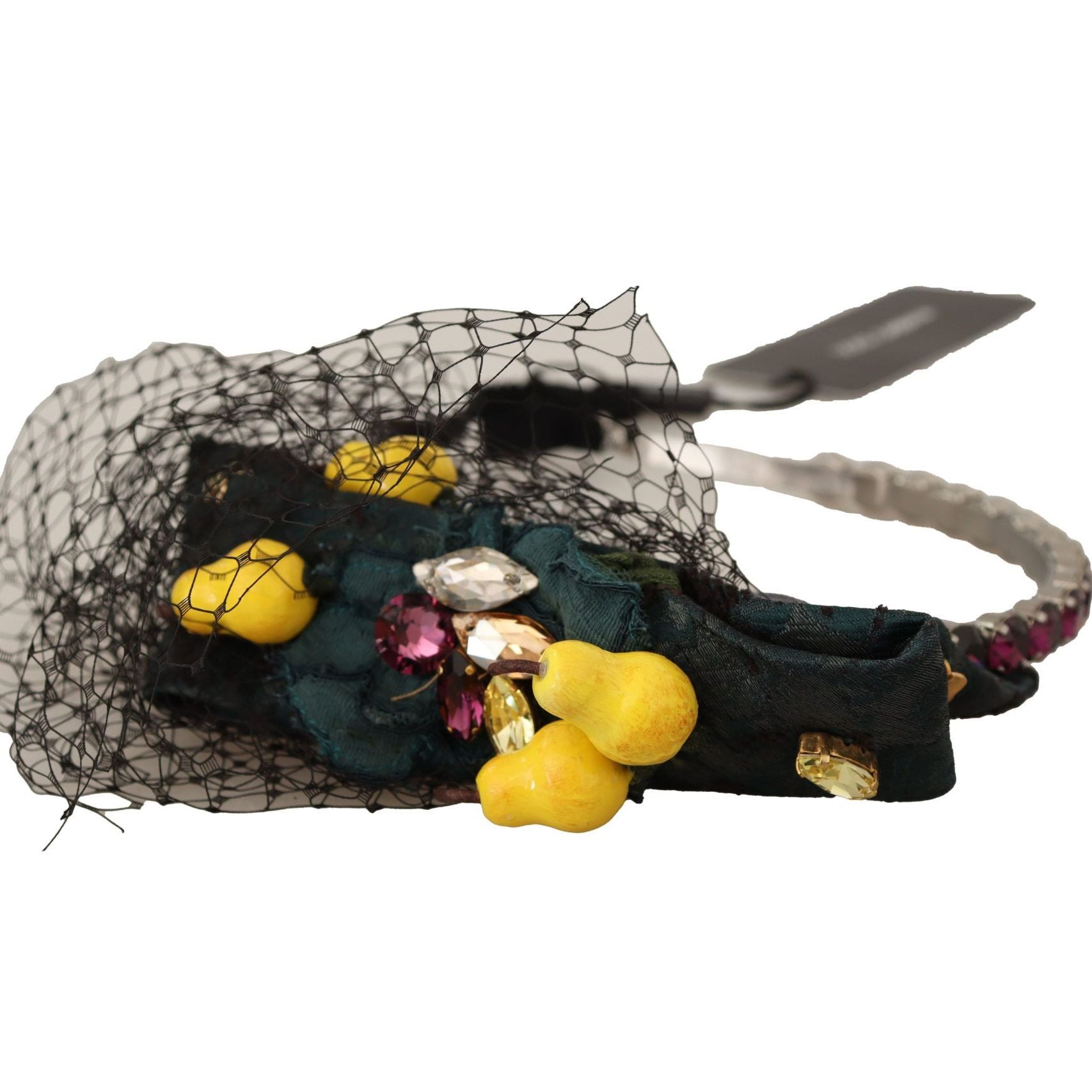 Dolce & Gabbana Purple Crystal Diadem Headband Lemons Sicily Tiara