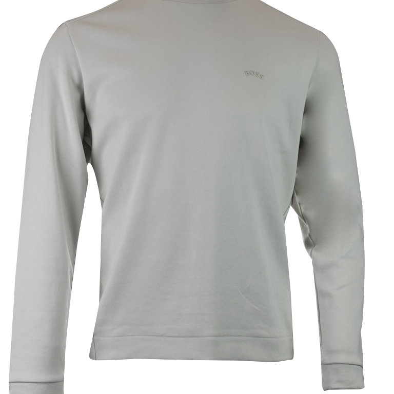 Hugo Boss Beige Cotton Round Neck Sweatshirt
