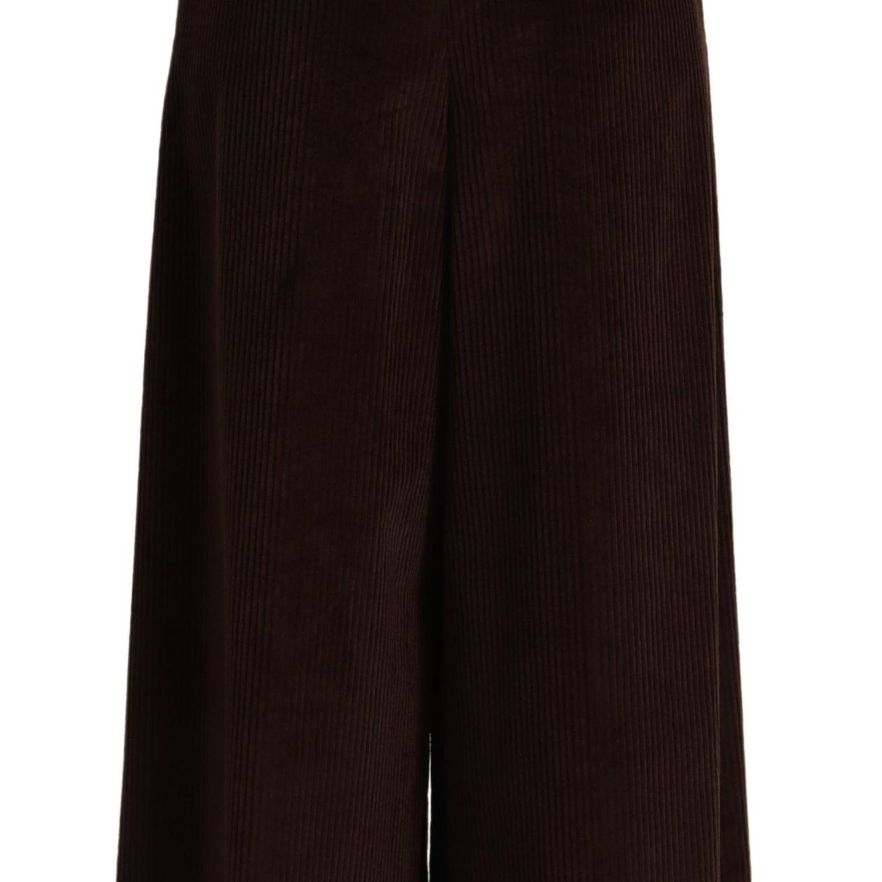 Dolce & Gabbana Bordeaux Corduroy Cotton Trouser Wide Leg Pants