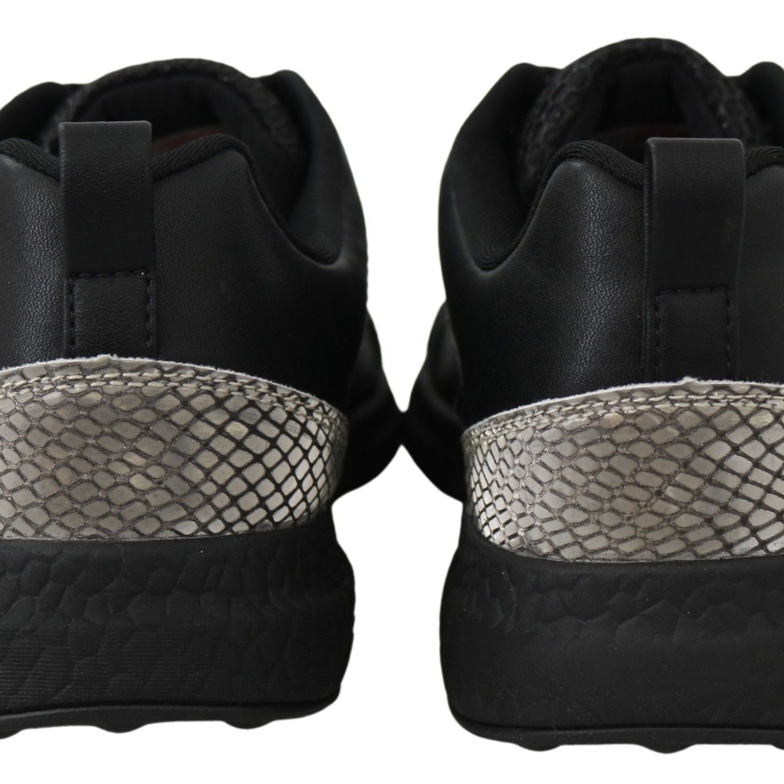 Plein Sport Black Polyester Runner Gisella Sneakers Shoes