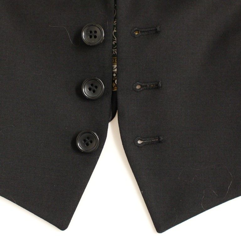 Dolce & Gabbana Black Silk Scarf Back Blazer Jacket