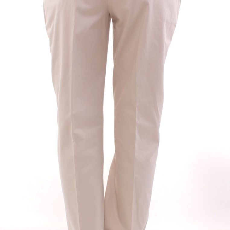 Dolce & Gabbana Beige Cotton Chinos Pants