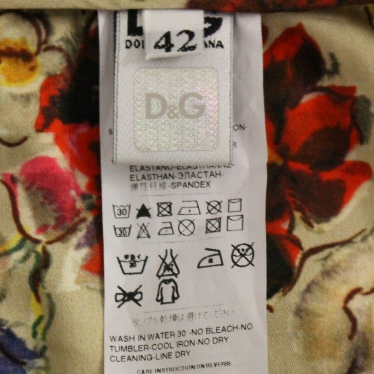 Dolce & Gabbana Beige Cotton Chinos Pants