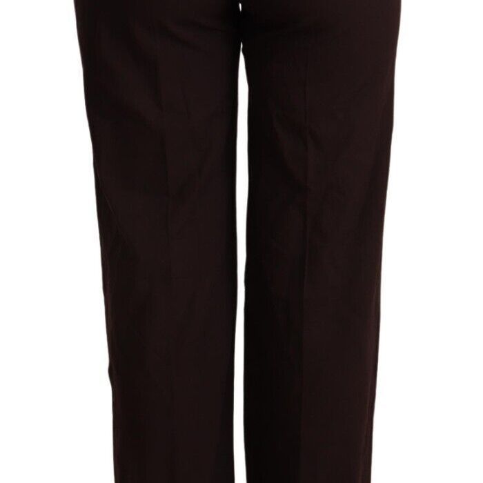 Patrizia Pepe Black High Waist Straight Formal Pants
