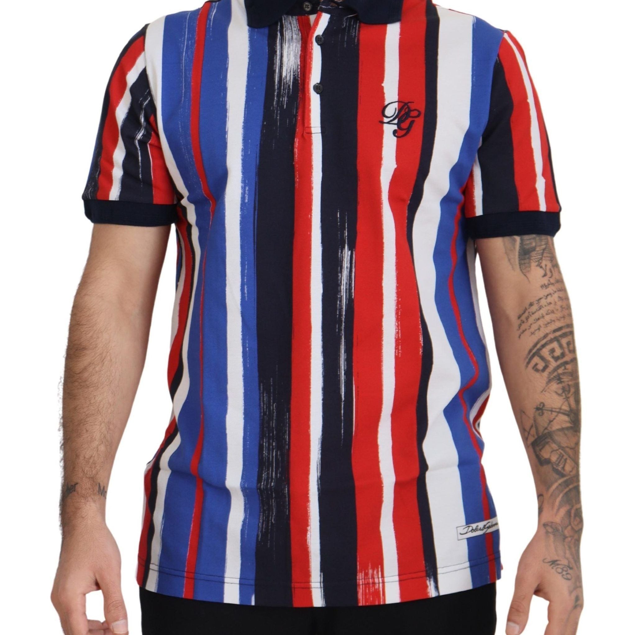 Dolce & Gabbana Multicolor Cotton Polo Top T-shirt