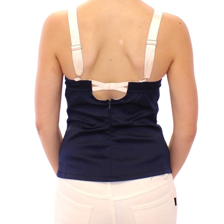 Dolce & Gabbana Blue Sailor Motive Tank Top