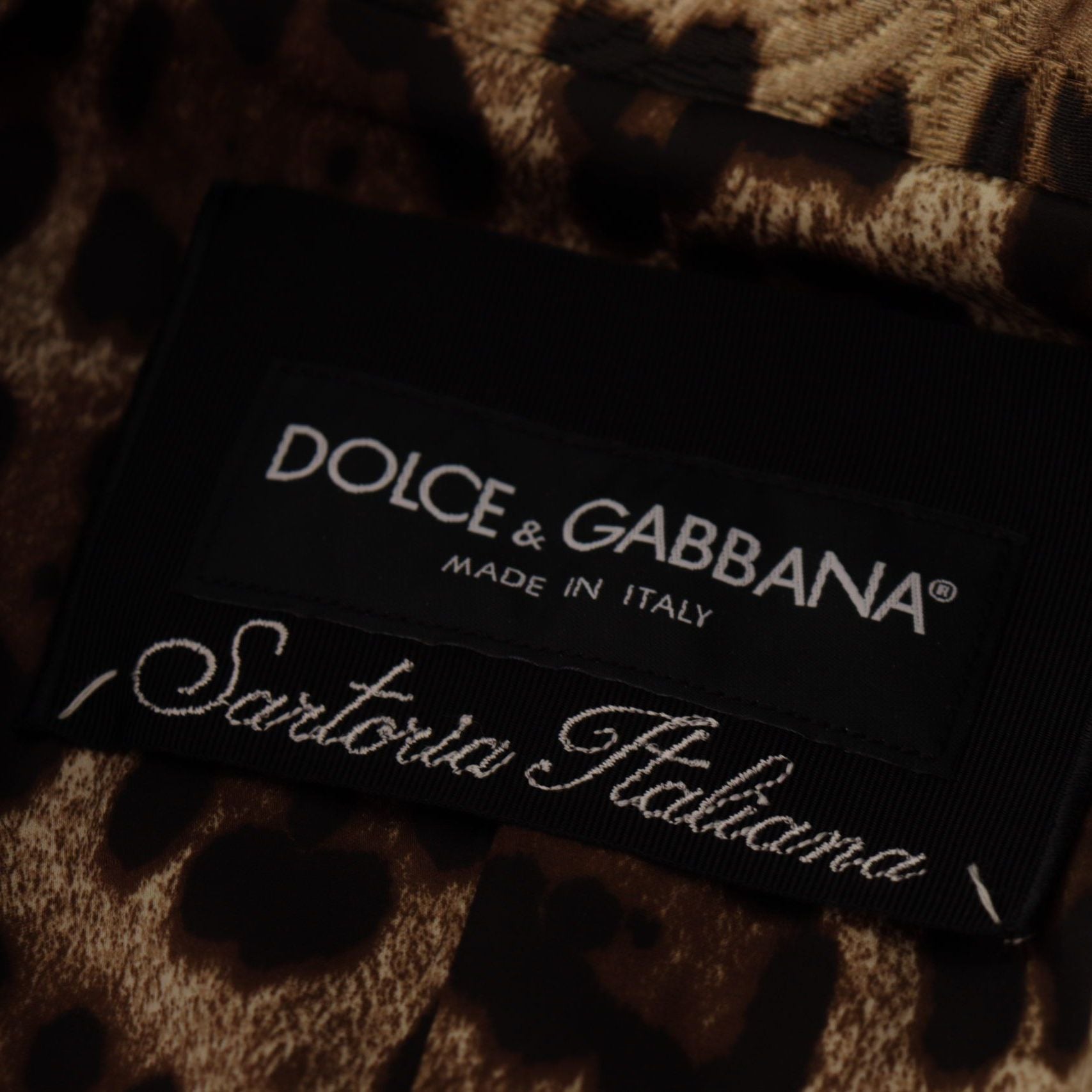 Dolce & Gabbana Red Leopard Wool Trenchcoat Jacket