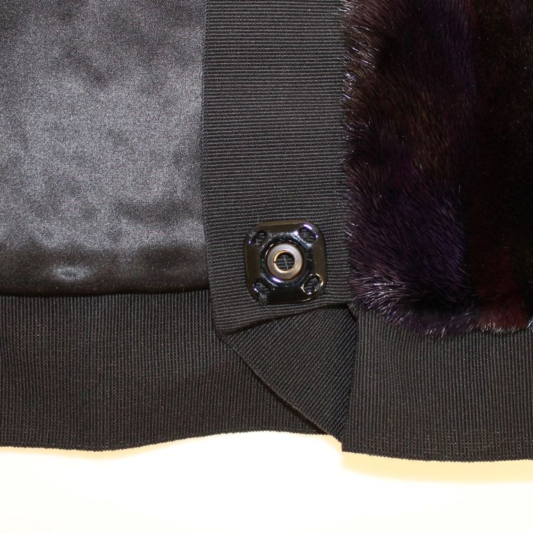 Dolce & Gabbana Purple MINK Fur Scarf Foulard Neck Wrap