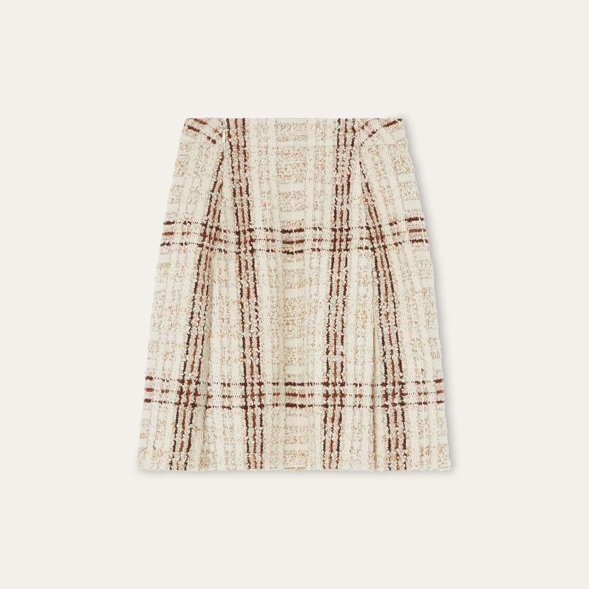 Loro Piana Stefanie Skirt in Virgin Wool, Cashmere, Silk