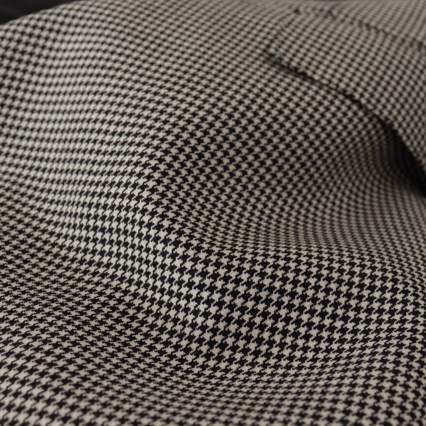 Dolce & Gabbana Gray Checkered Single Breasted Jacket Blazer