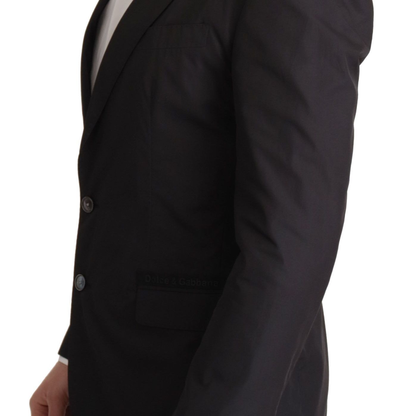 Dolce & Gabbana Black Single Breasted TAORMINA Breasted Blazer