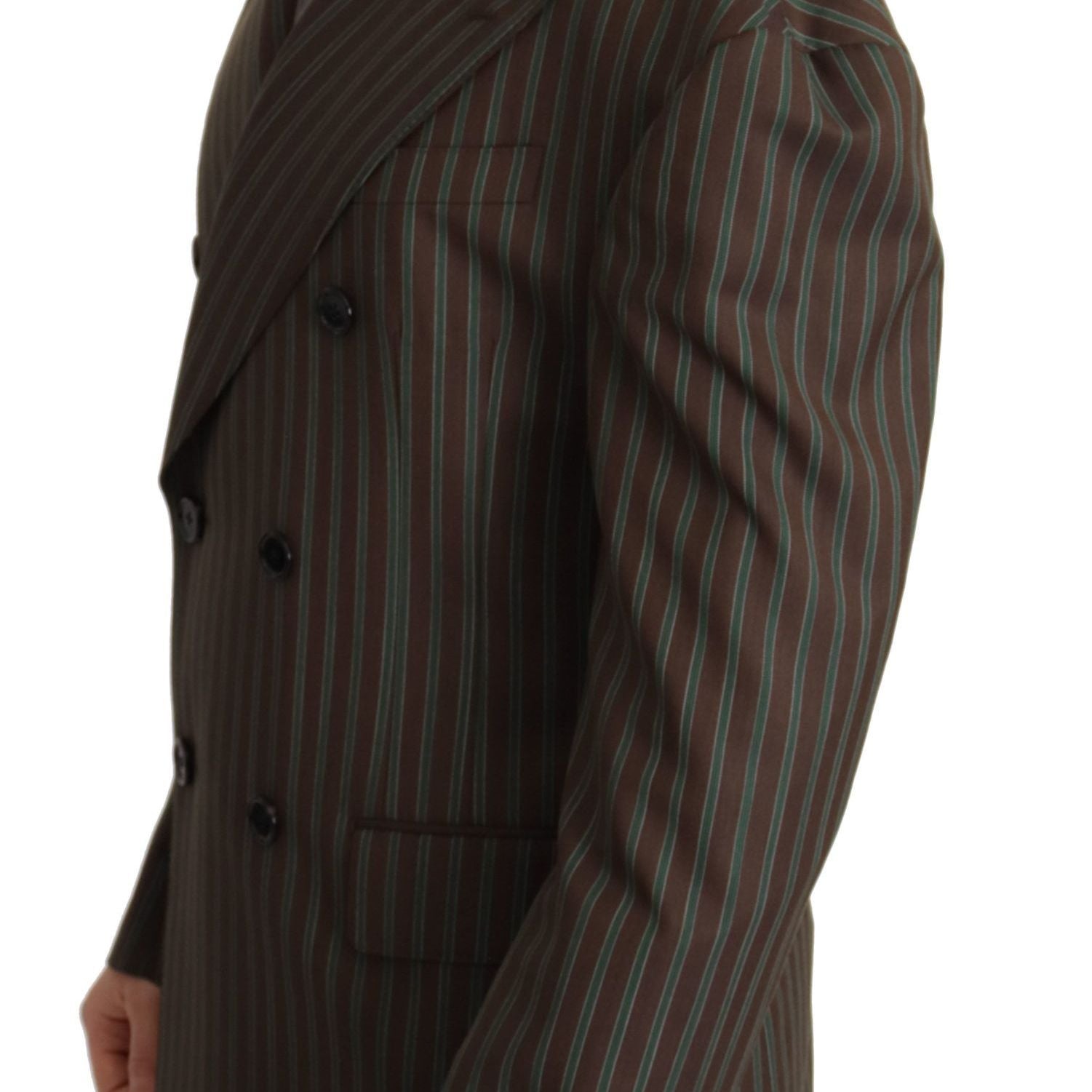 Dolce & Gabbana Multicolor Stripes Double Breasted Blazer