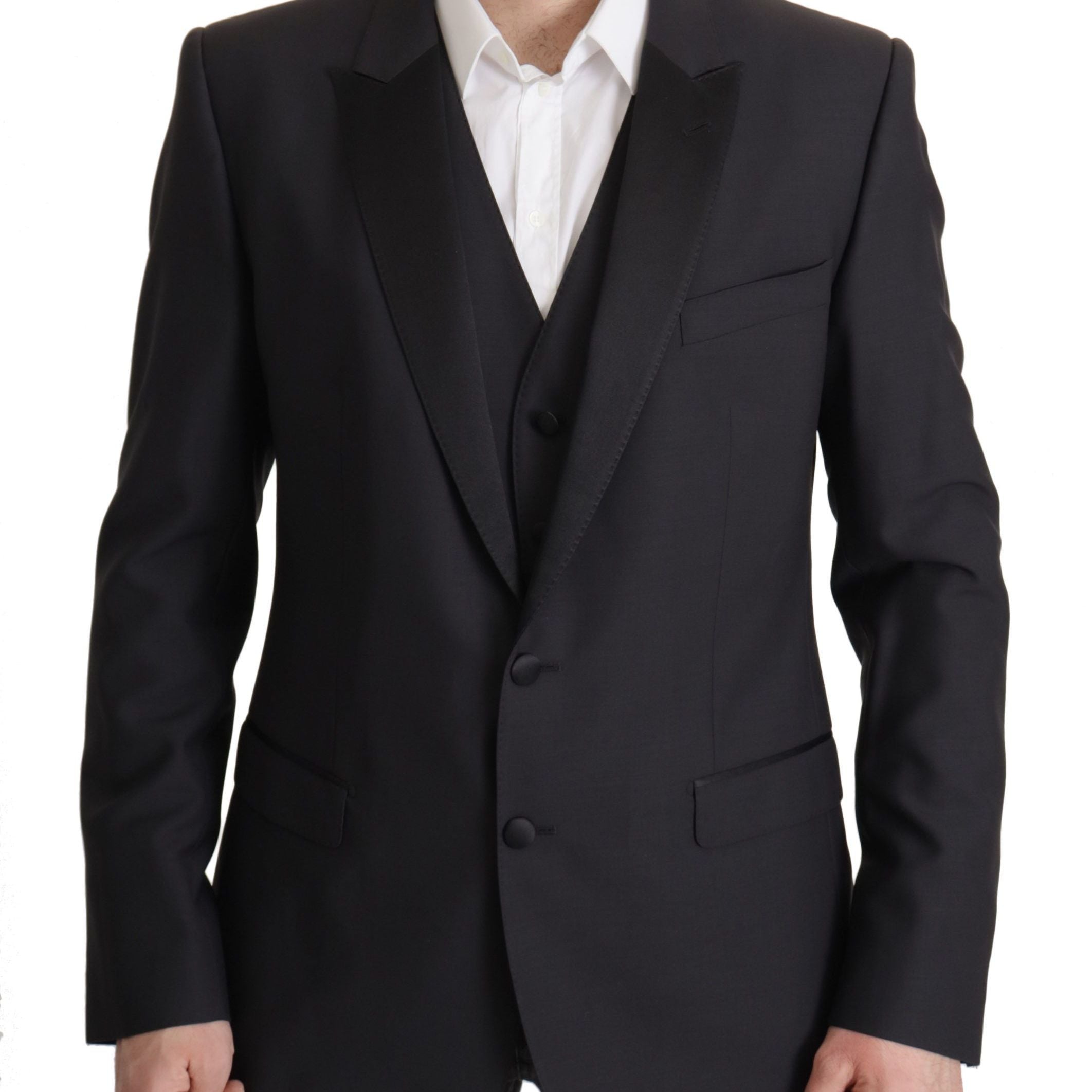 Dolce & Gabbana Dark Blue Single Breasted MARTINI Blazer