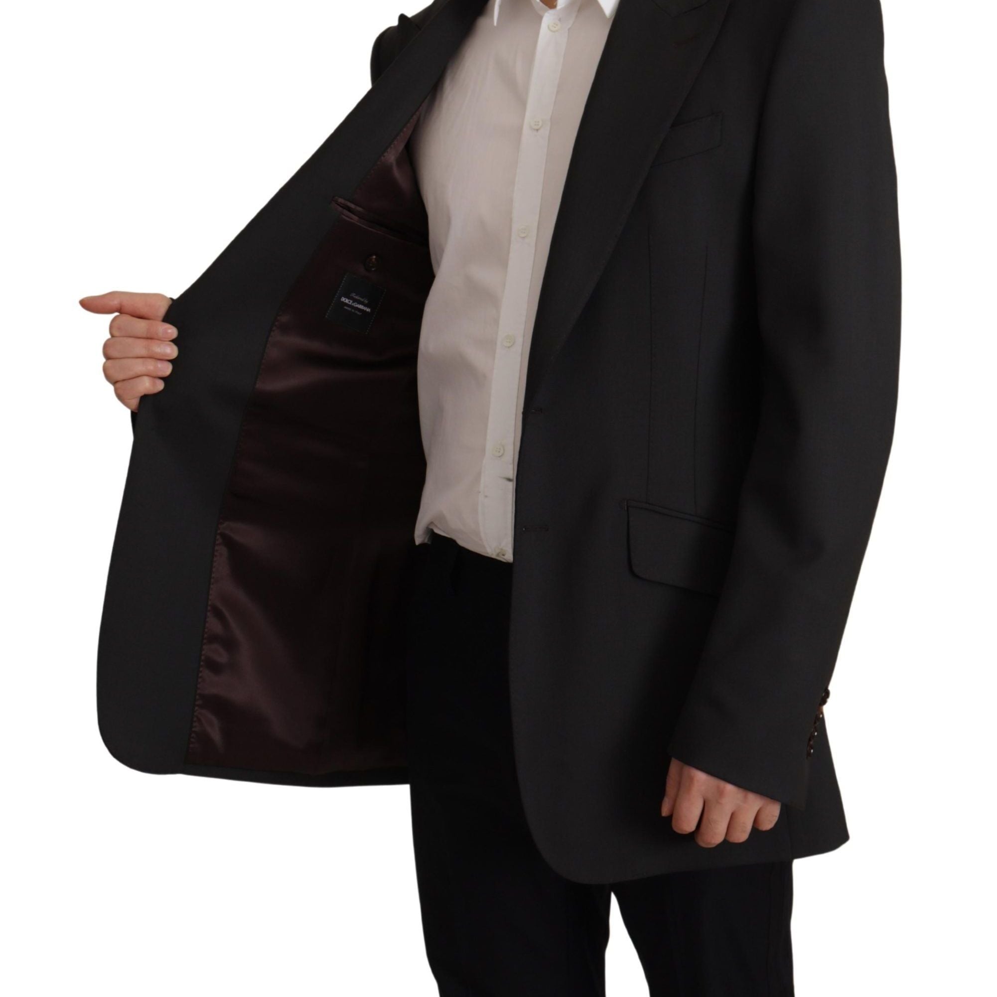 Dolce & Gabbana Black Wool Single Breasted Blazer v