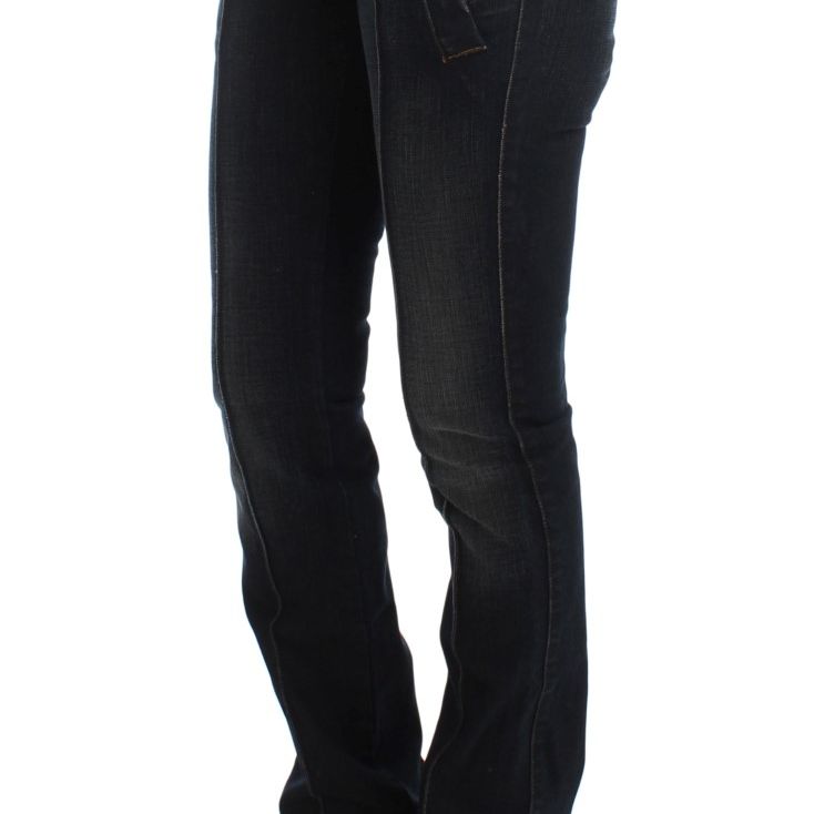 Ermanno Scervino Blue Wash Cotton Slim Fit Jeans