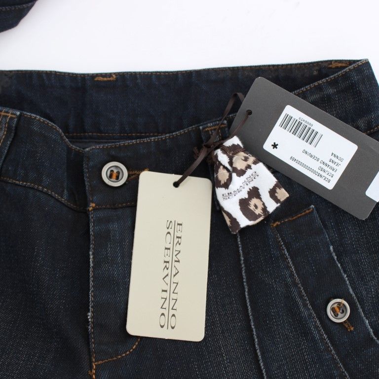 Ermanno Scervino Blue Wash Cotton Slim Fit Jeans