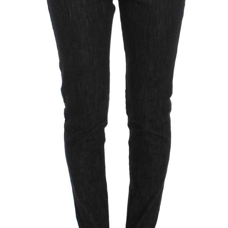 Ermanno Scervino Blue Cotton Slim Fit Denim Jeans