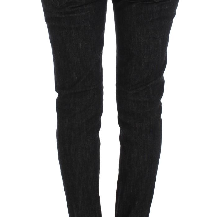Ermanno Scervino Blue Cotton Slim Fit Denim Jeans