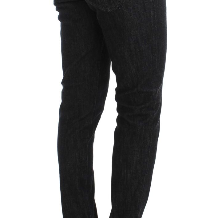 Ermanno Scervino Blue Cotton Slim Fit Denim Jeans
