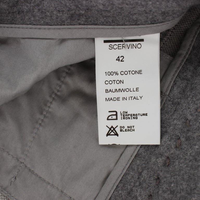 Ermanno Scervino Gray Cotton Slim Fit Casual Bootcut Pants