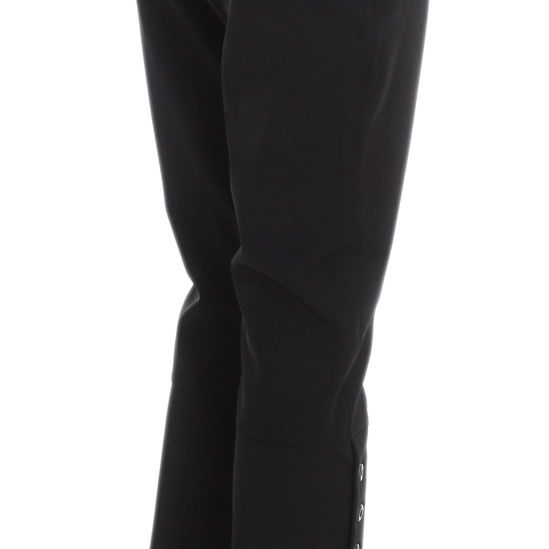 Ermanno Scervino Black Cotton Blend Capri Cropped Pants