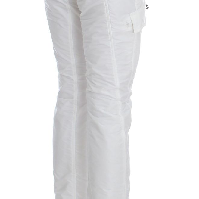 Ermanno Scervino White Nylon Padded Slim Fit Cargo Pants