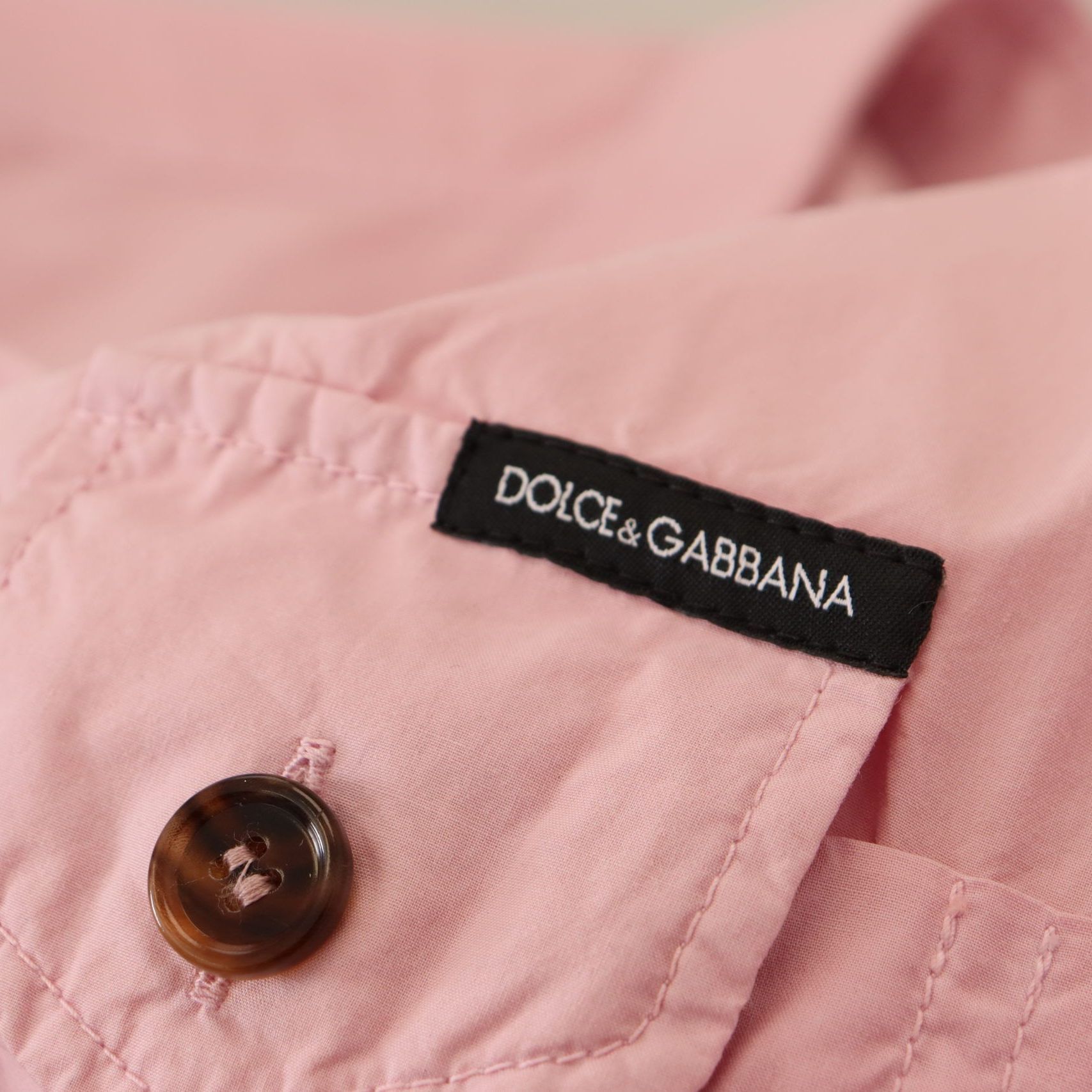 Dolce & Gabbana Pink Casual Button Down Long Sleeves Shirt