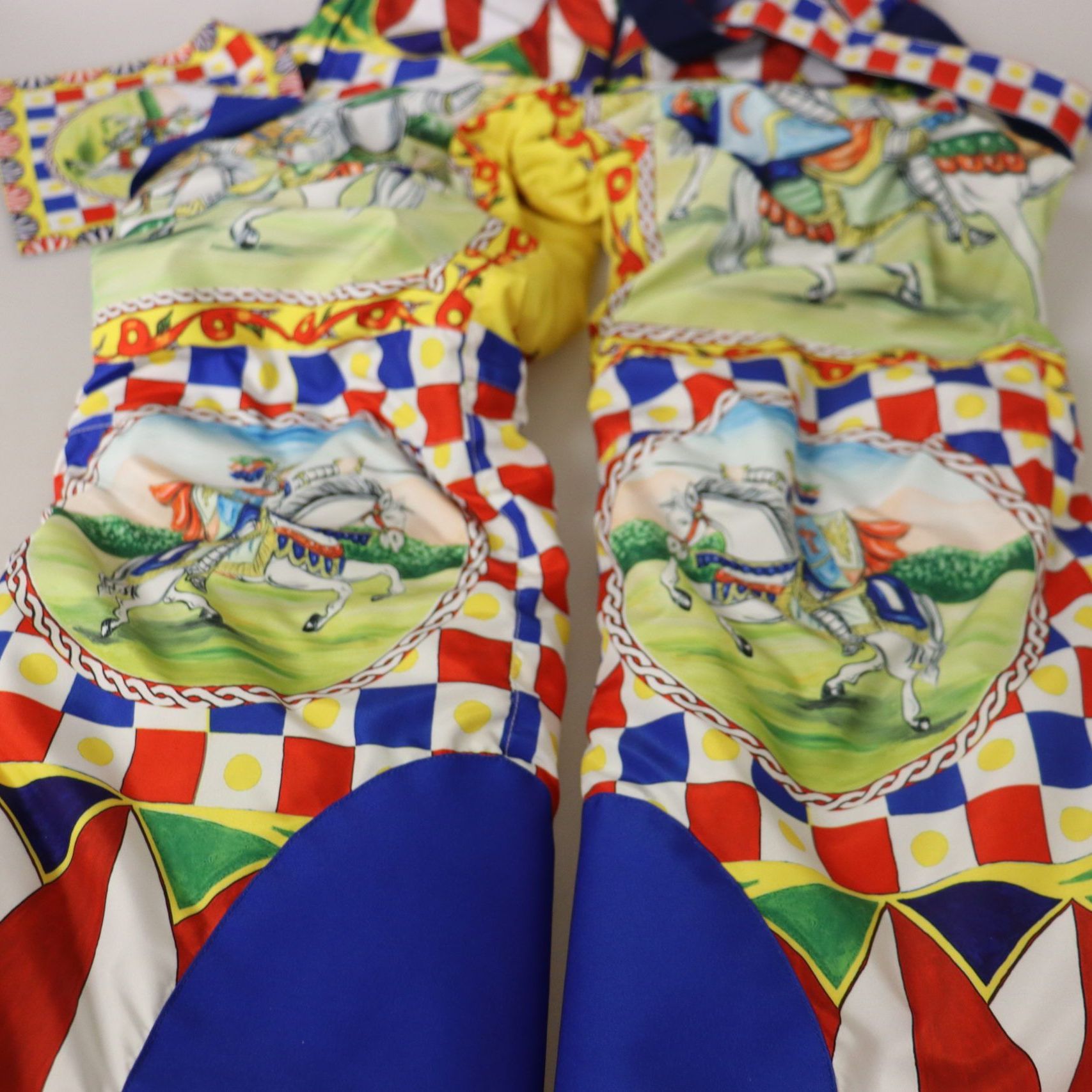 Dolce & Gabbana Multicolor Printed Snow Trouser Pants