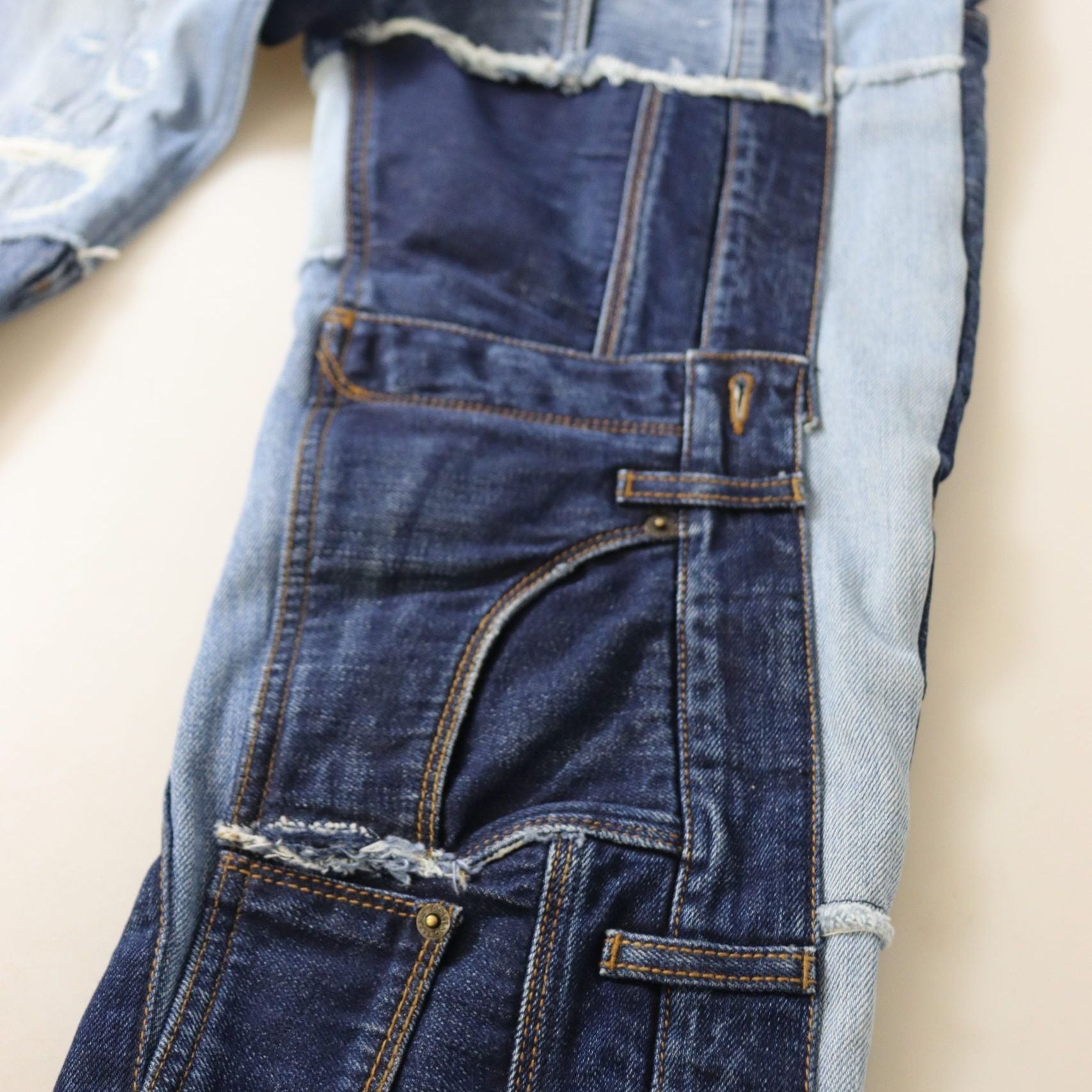 Dolce & Gabbana Multicolor Patchwork High Waist Denim Jeans