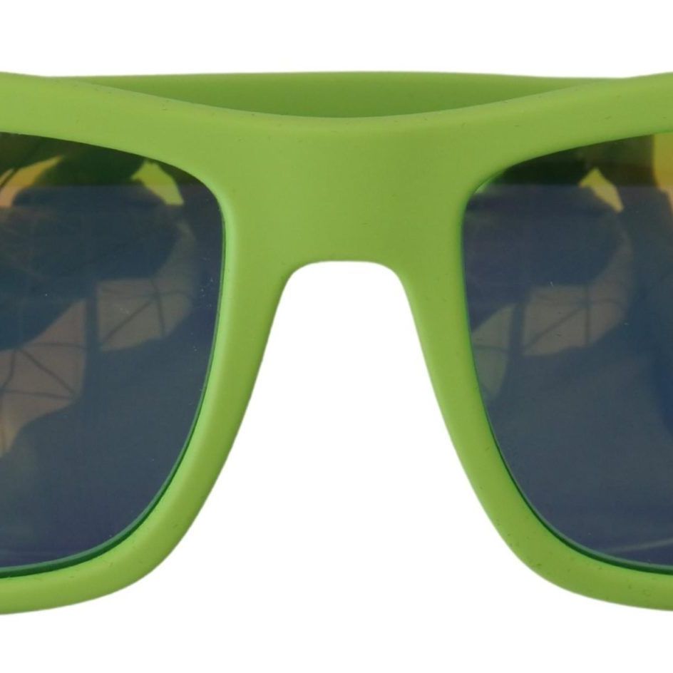 Dolce & Gabbana Green Rubber Full Rim Frame Shades DG6095 Acid Sunglasses