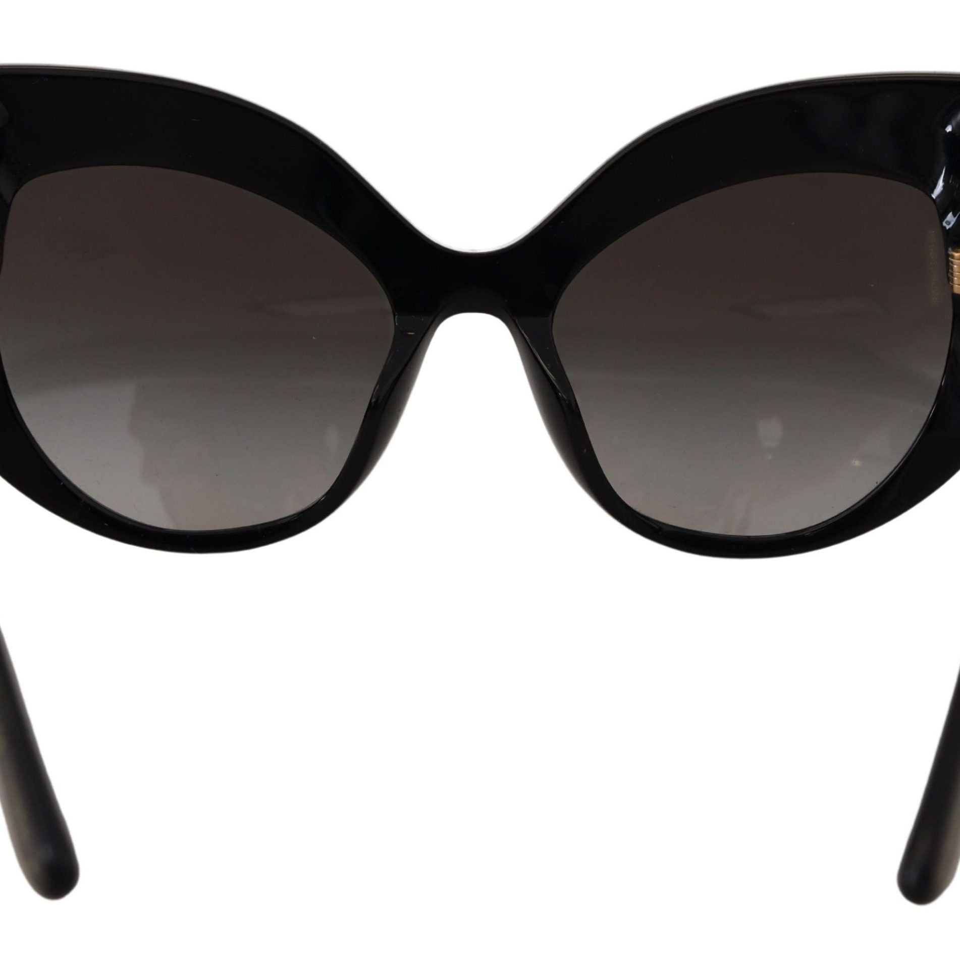 Dolce & Gabbana Black Gold Sequin Butterfly Polarized DG4326 Sunglasses