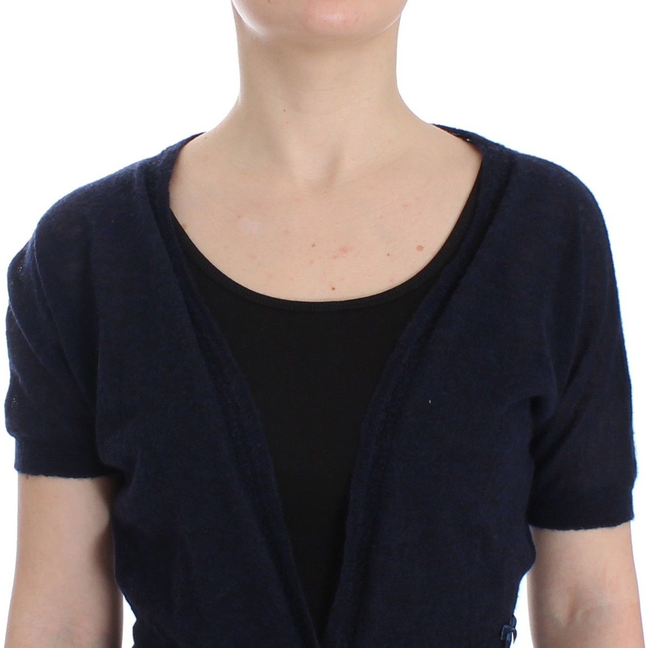 Ermanno Scervino Knit Blue Wool Sweater Cardigan