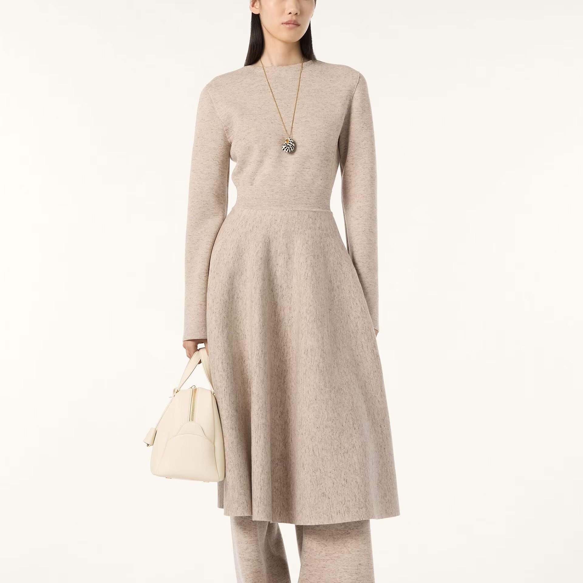 Loro Piana Willow Skirt in Linen, Cashmere, Wish® Wool