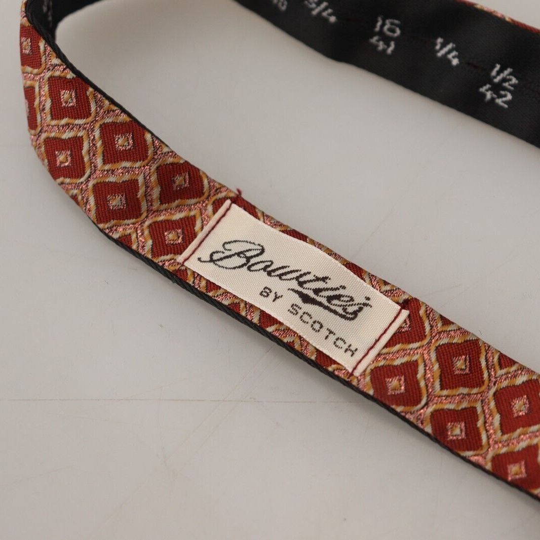 Scotch & Soda Multicolor Silk Adjustable Neck Papillon Men Bow Tie