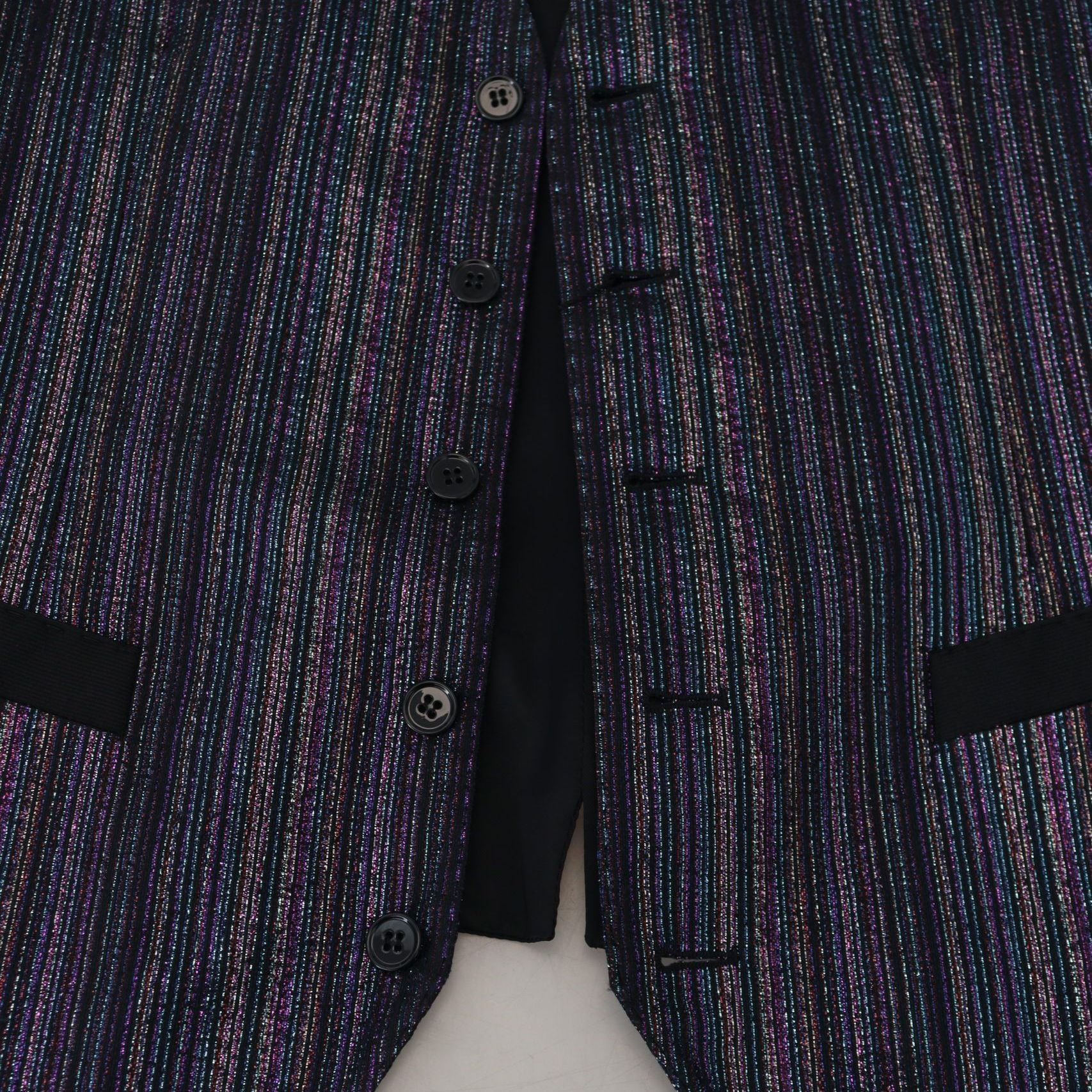Dolce & Gabbana Multicolor Polyester Waistcoat Dress Formal Vest