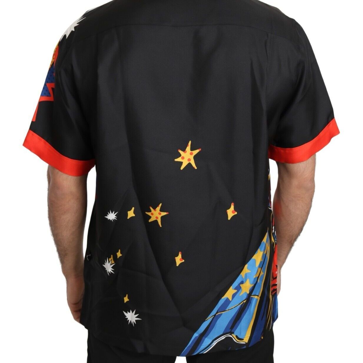 Dolce & Gabbana Multicolor Printed Short Sleeves Casual Shirt