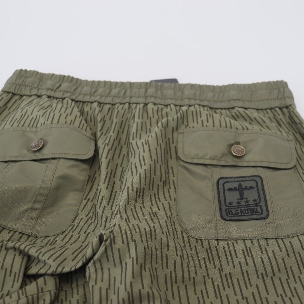 Dolce & Gabbana Green Striped Cargo Zipper Leg Men Trouser Pants
