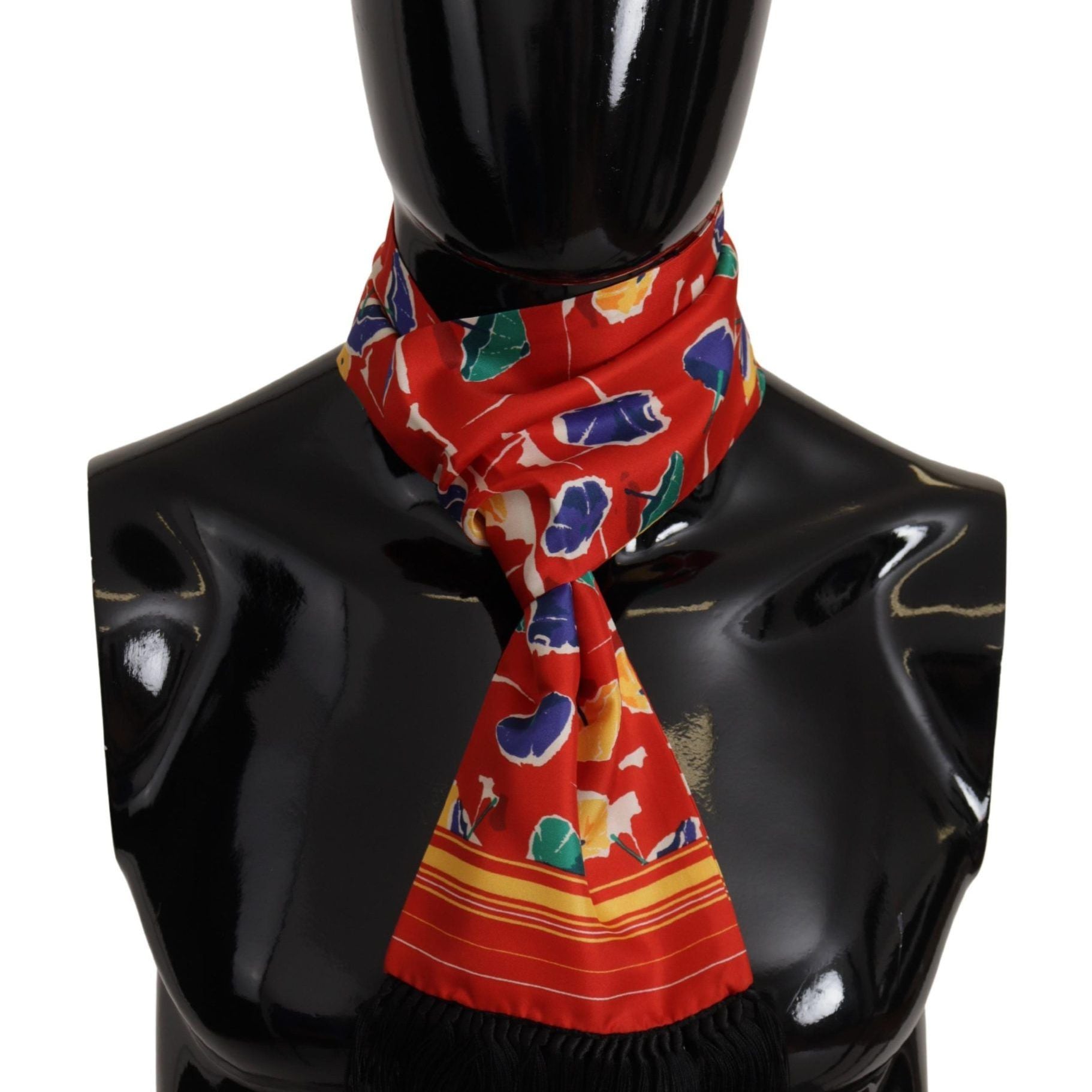 Dolce & Gabbana Multicolor DG Umbrellas Print Shawl Fringe Scarf