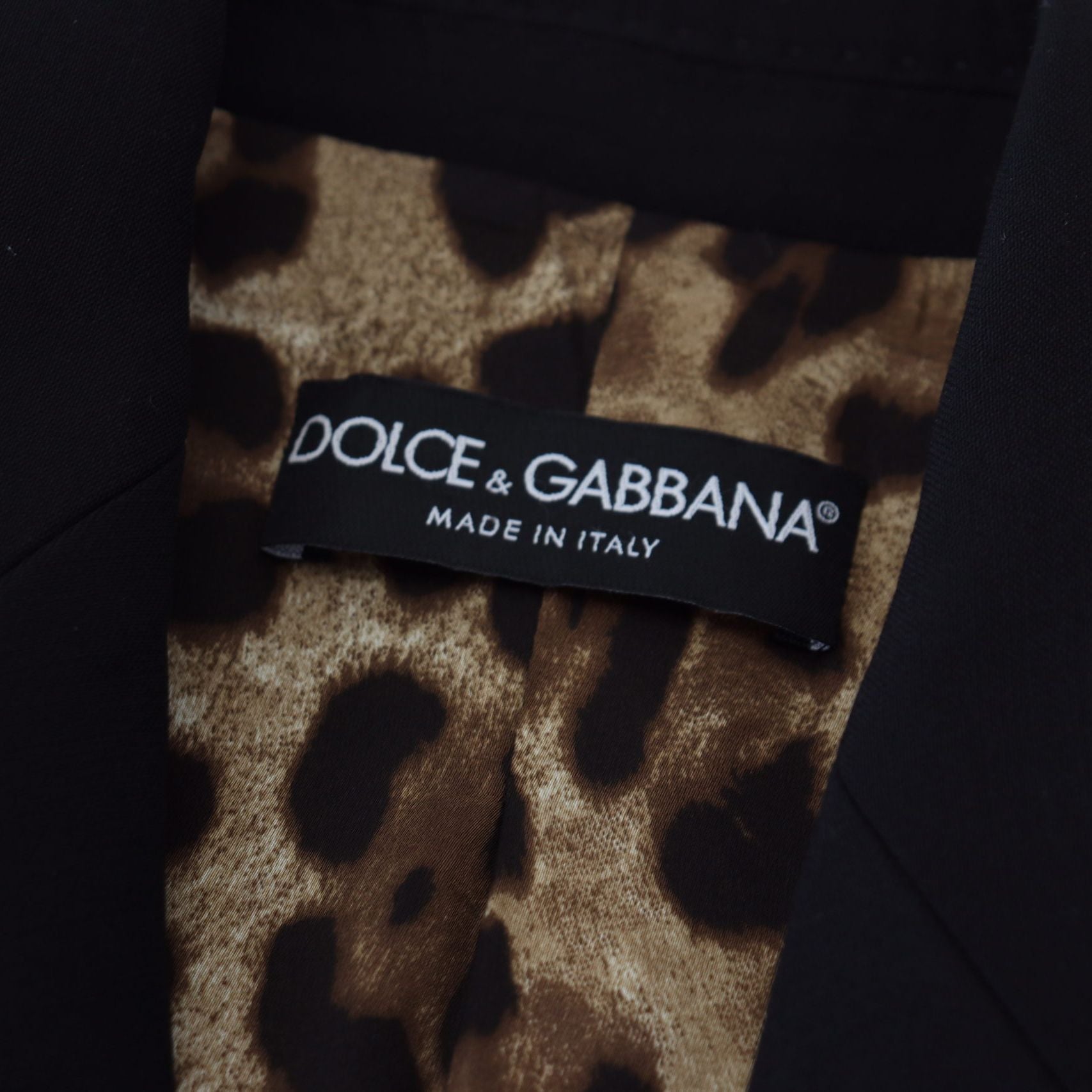 Dolce & Gabbana Black Single Breasted Fit Blazer Wool Jacket