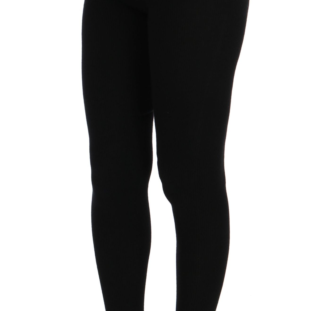 Dolce & Gabbana Black Slim Fit Women Cashmere Pants