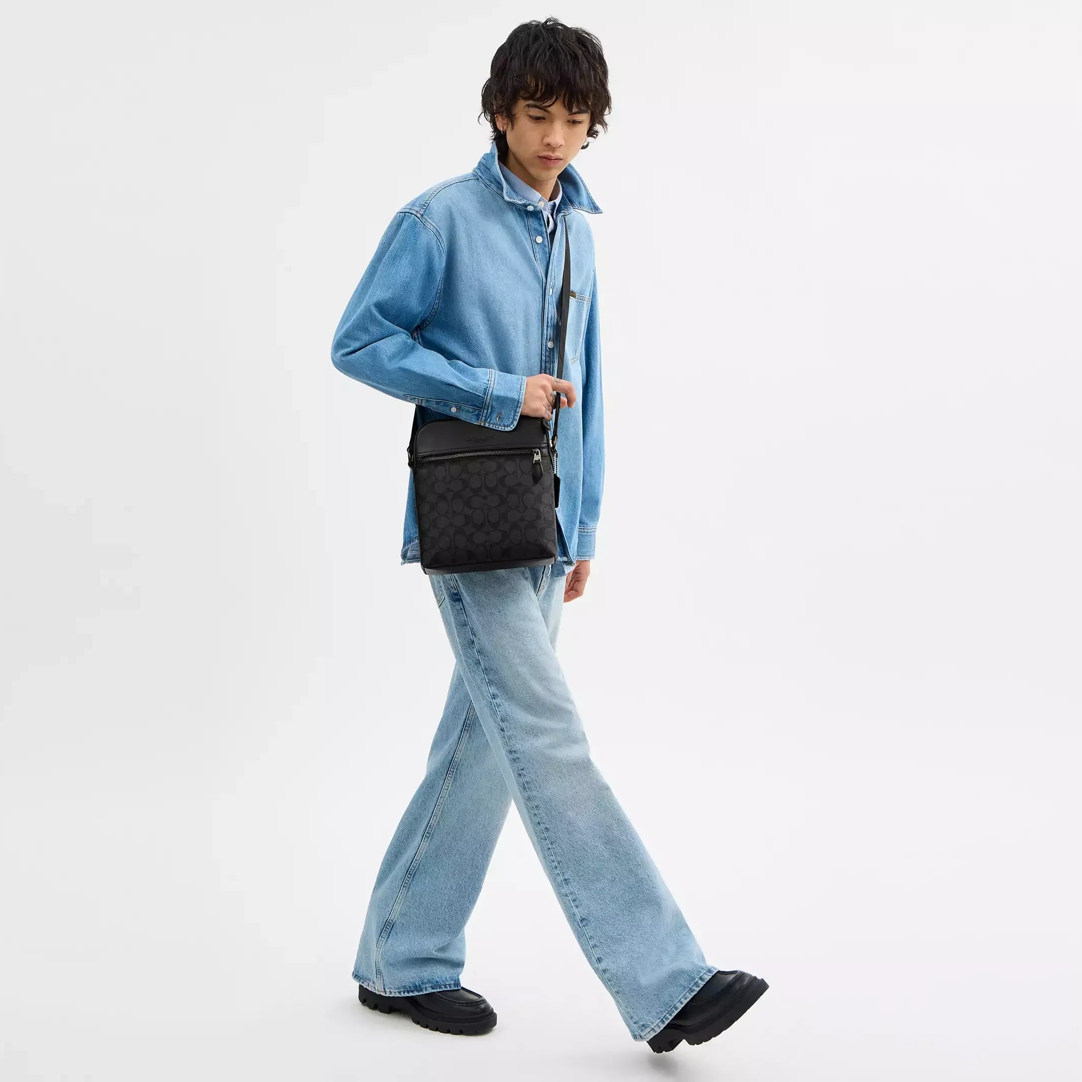 Coach Houston Flight Bag In Signature Canvas