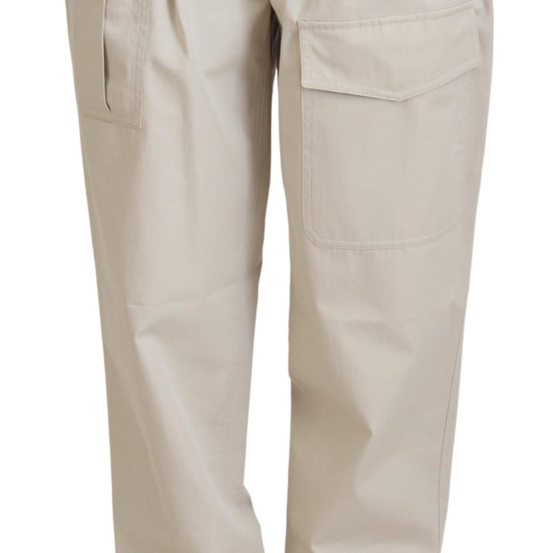 Dolce & Gabbana Beige Cotton Women Cargo Pants