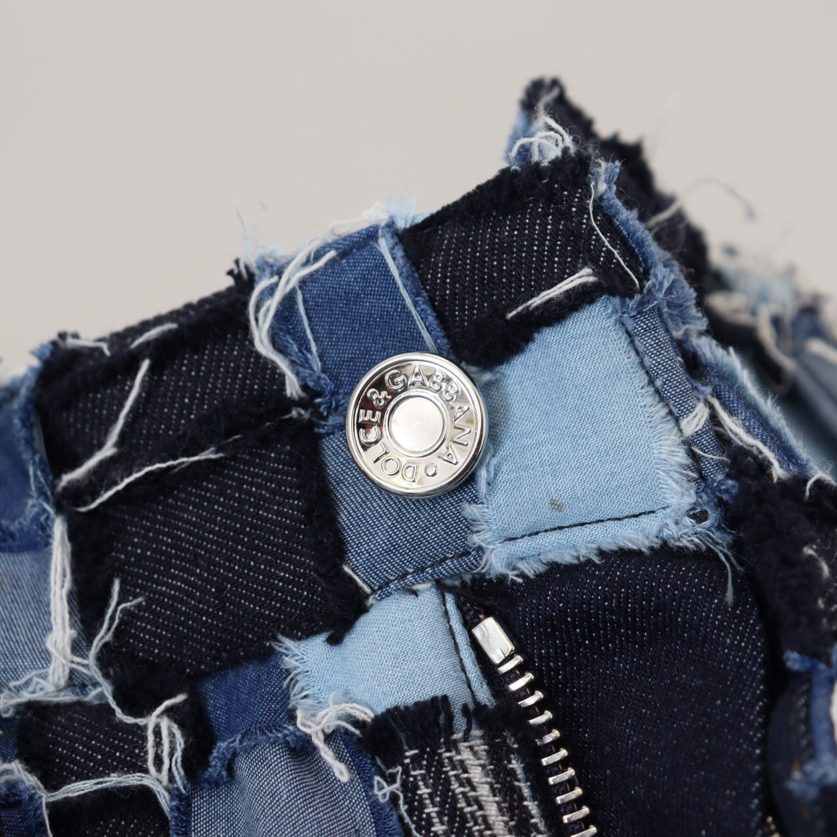 Dolce & Gabbana Multicolor Patchwork Cotton Denim Jeans