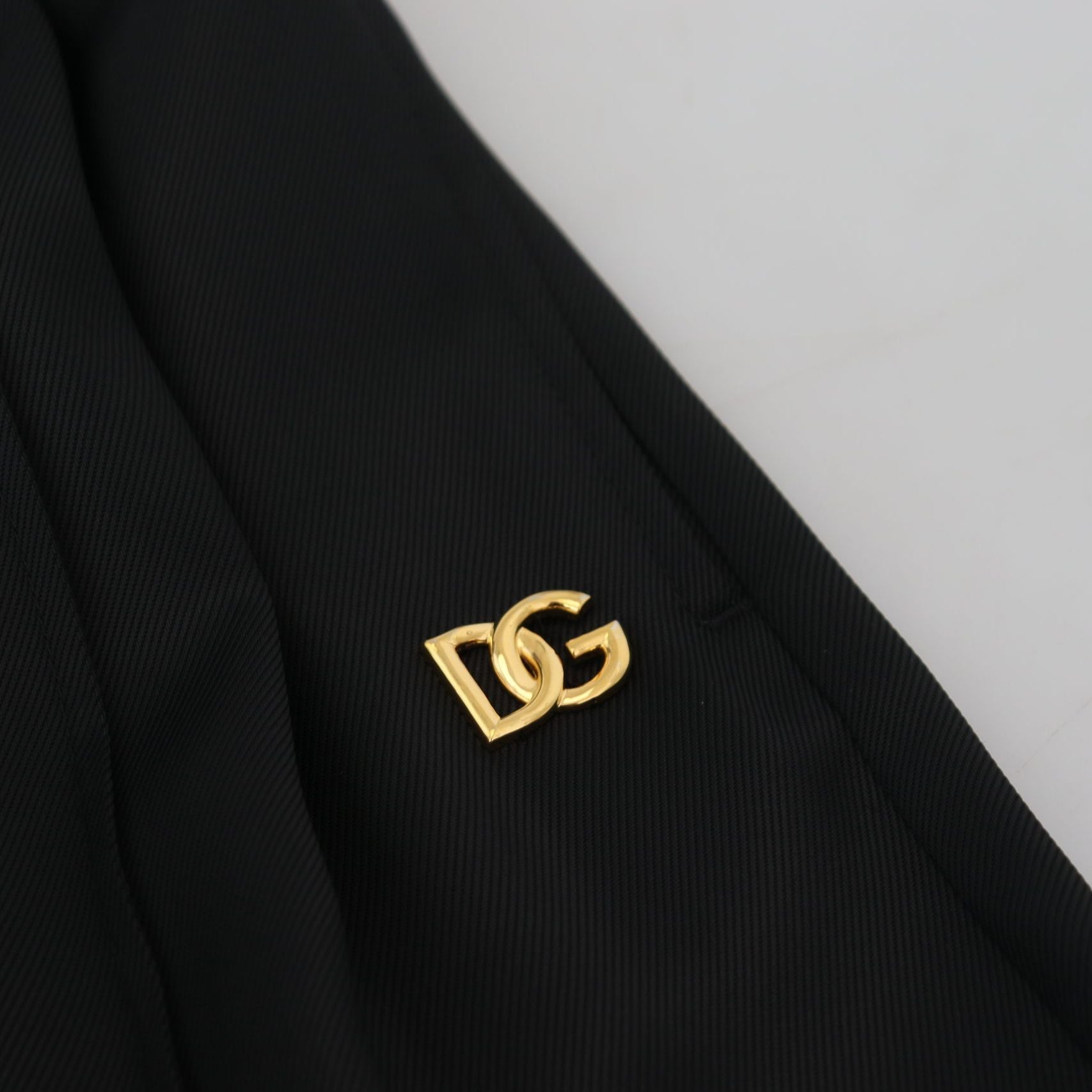 Dolce & Gabbana Black Straight Fit Cotton Pants