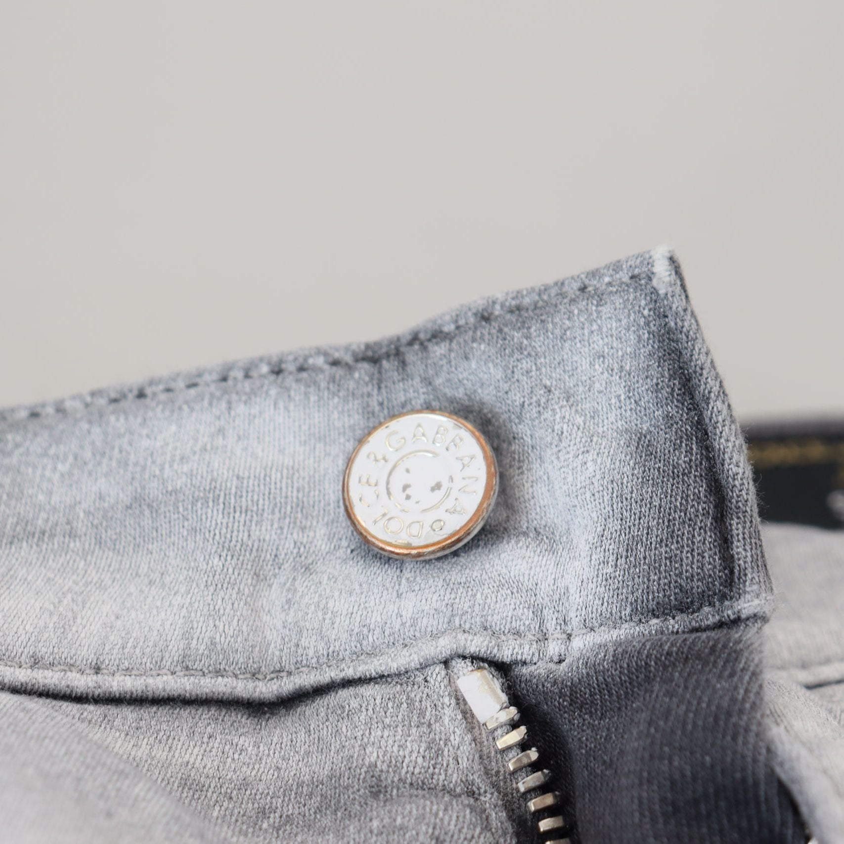 Dolce & Gabbana Gray Washed Skinny Men Denim Jeans