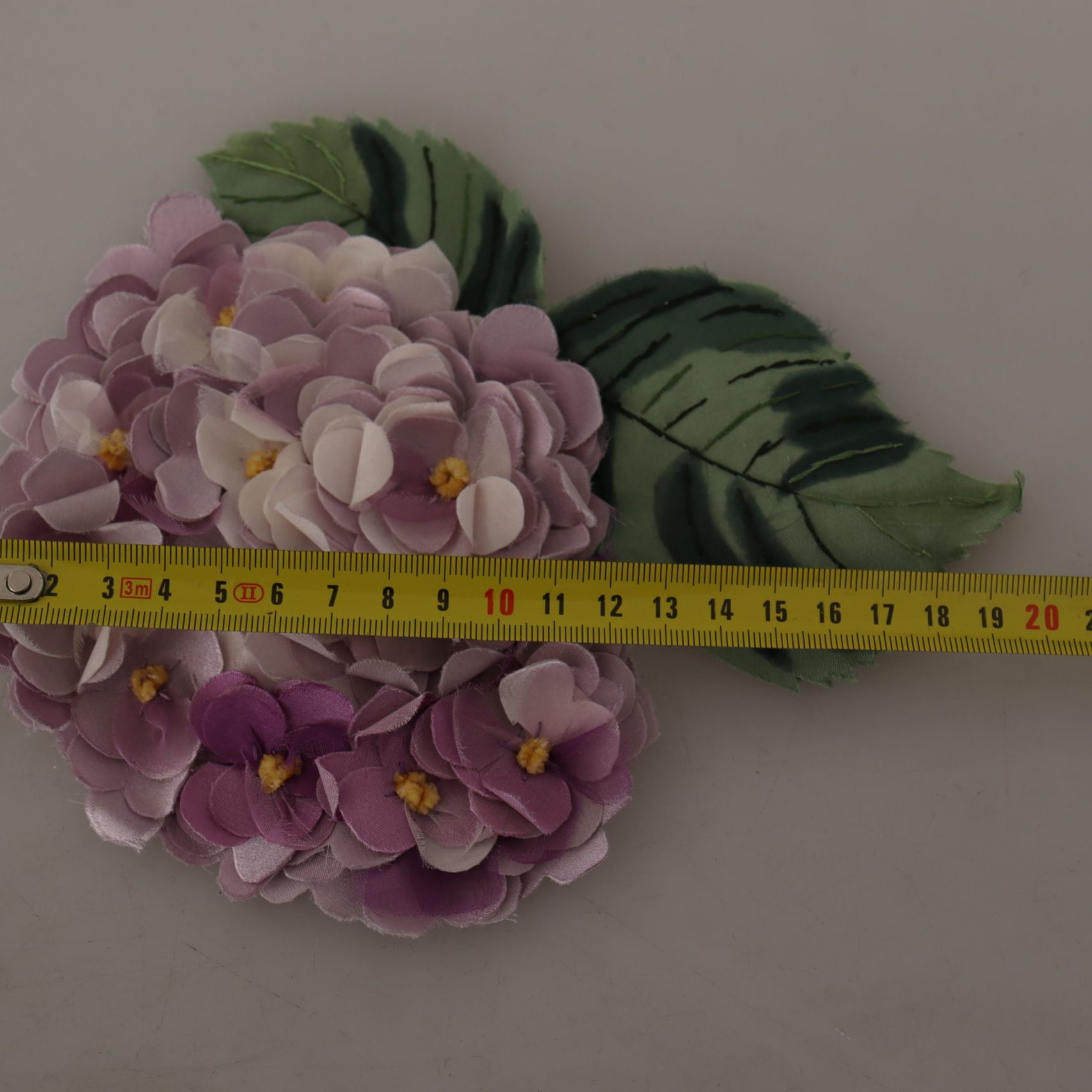 Dolce & Gabbana Purple Floral Gold Tone Brass Women Brooch