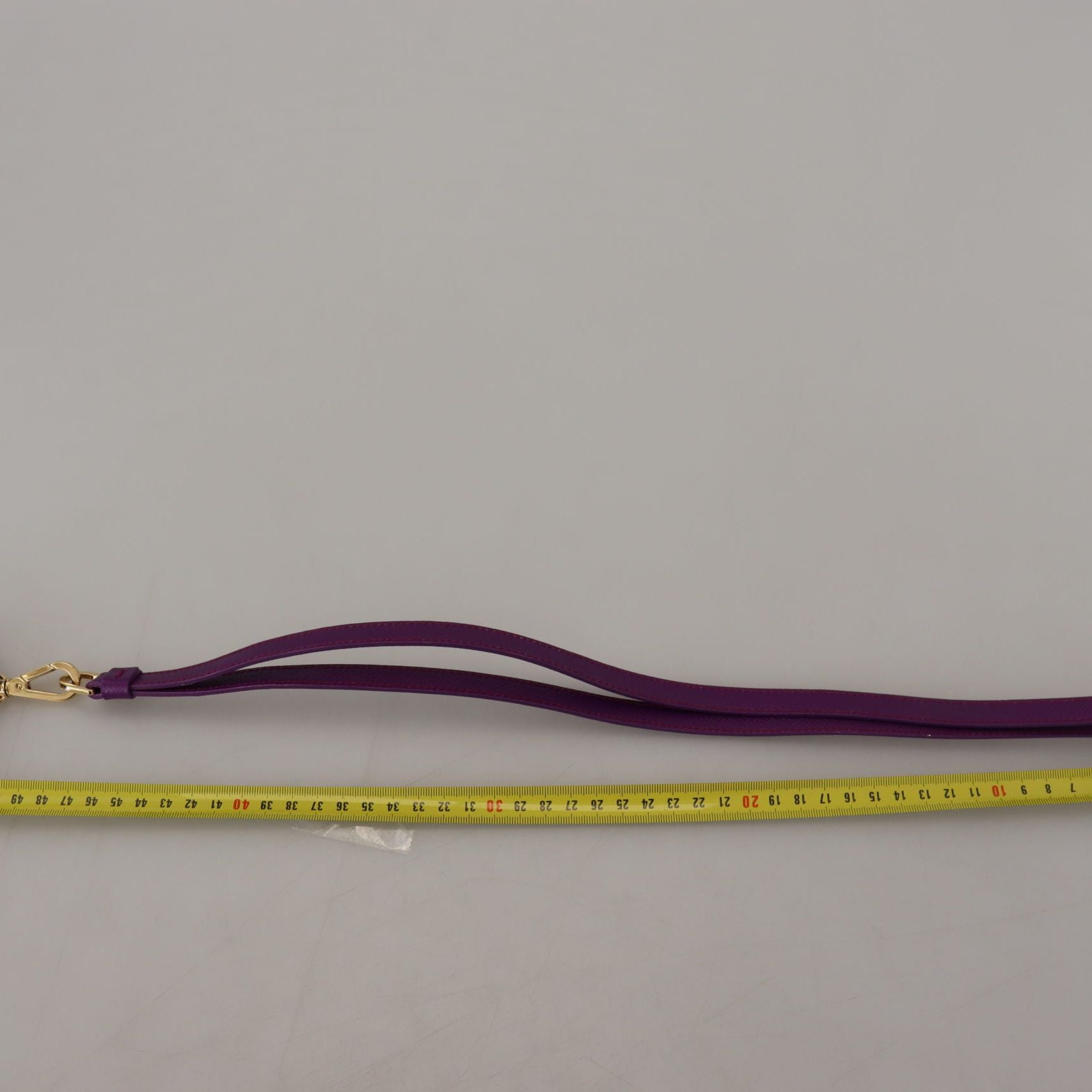 Dolce & Gabbana Purple Leather Strap Gold Metal Logo Airpods Case