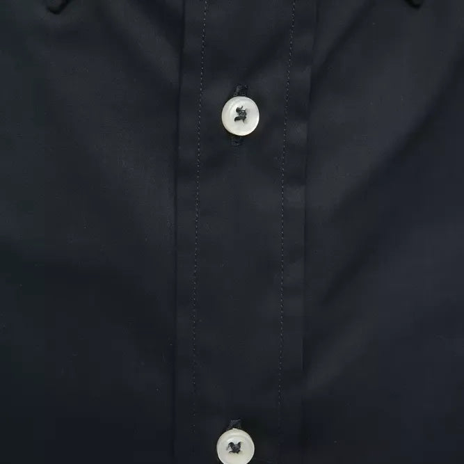 Robert Friedman Black Cotton Men Shirt