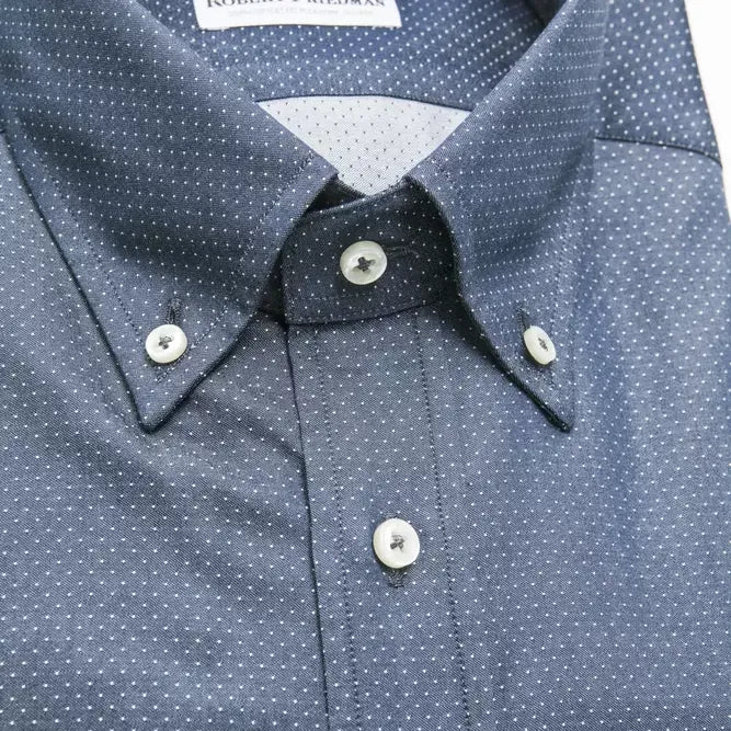 Robert Friedman Blue Cotton Men's Shirt