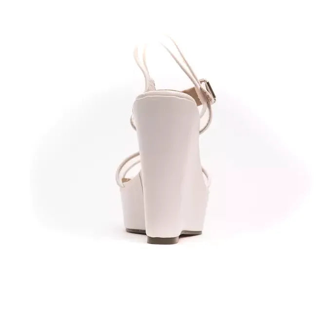 Péché Originel White Polyethylene Women's Wedge Sandal